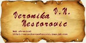 Veronika Nestorović vizit kartica